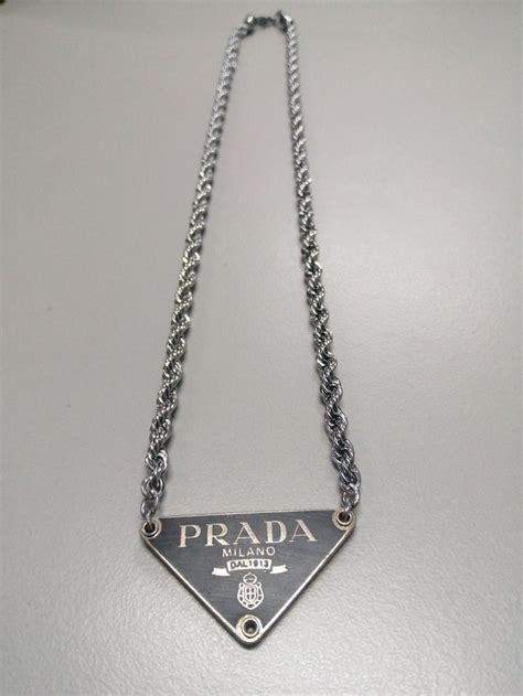 prada panther necklace|prada collar necklace.